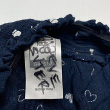 Load image into Gallery viewer, Girls Kids &amp; Co, navy lightweight shorts, elasticated, GUC, size 5,  