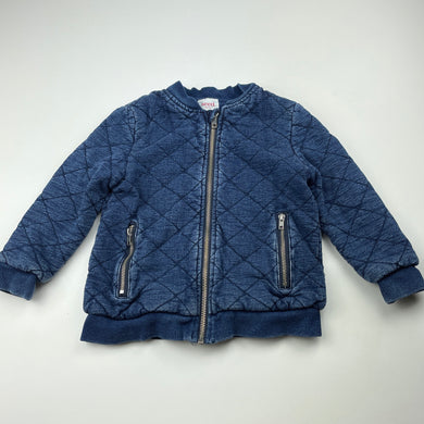 unisex Seed, quilted cotton jacket, wash fade, FUC, size 3,  