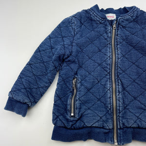 unisex Seed, quilted cotton jacket, wash fade, FUC, size 3,  