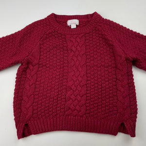 Girls Pumpkin Patch, knitted sweater / jumper, pilling, FUC, size 3-4,  