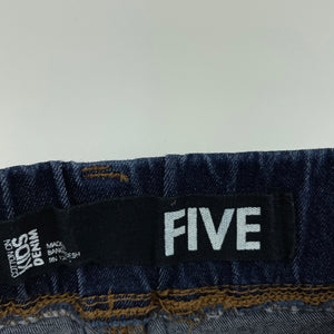 Girls Cotton On, stretch denim leggings / jeggings, adjustable, inside leg: 48cm, GUC, size 5,  