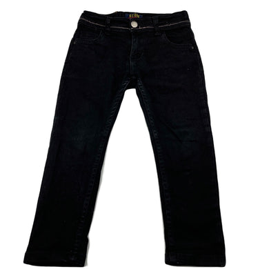 Boys SCOPE, black stretch denim jeans, adjustable, Inside leg: 37cm, FUC, size 3-4,  