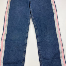 Load image into Gallery viewer, Girls H&amp;M, skinny fit stretch denim leggings/jeggings, adjustable, Inside leg: 59cm, FUC, size 9,  