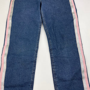 Girls H&M, skinny fit stretch denim leggings/jeggings, adjustable, Inside leg: 59cm, FUC, size 9,  