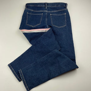 Girls H&M, skinny fit stretch denim leggings/jeggings, adjustable, Inside leg: 59cm, FUC, size 9,  