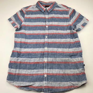 Boys Bauhaus, lightweight linen / cotton short sleve shirt, light mark on back, FUC, size 12,  