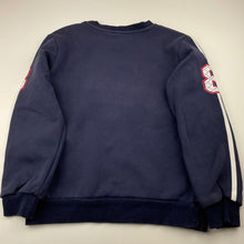 Load image into Gallery viewer, Boys navy, sweater / jumper, marks on front, no size, armpit to armpit: 40cm, FUC, size 8-9,  