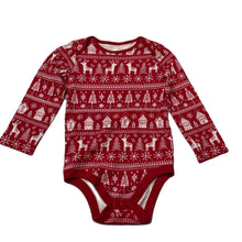Load image into Gallery viewer, Girls Tu, cotton Christmas bodysuit / romper, EUC, size 1,  