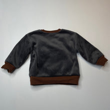 Load image into Gallery viewer, Boys fleece lined, velour sweater / jumper, GUC, size 00,  