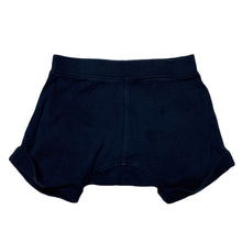 Load image into Gallery viewer, unisex Anko, navy soft cotton shorts, elasticated, GUC, size 0,  