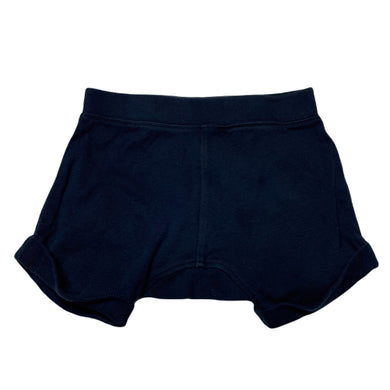 unisex Anko, navy soft cotton shorts, elasticated, GUC, size 0,  