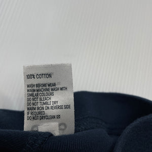 unisex Anko, navy soft cotton shorts, elasticated, GUC, size 0,  