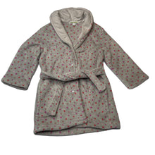 Load image into Gallery viewer, Girls Vertbaudet, fleece dressing gown / bath robe, poppers, L: 44cm, GUC, size 2,  