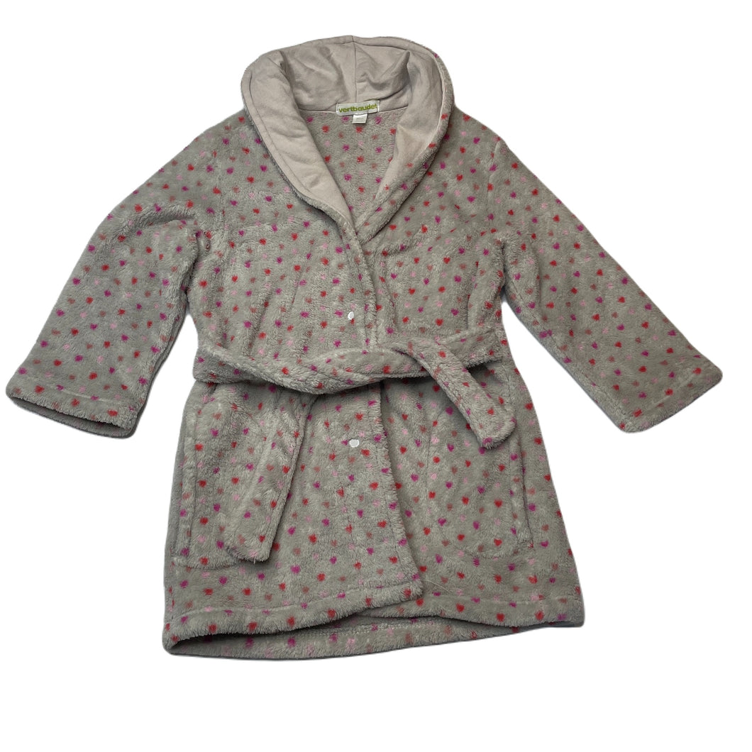 Girls Vertbaudet, fleece dressing gown / bath robe, poppers, L: 44cm, GUC, size 2,  