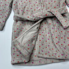 Load image into Gallery viewer, Girls Vertbaudet, fleece dressing gown / bath robe, poppers, L: 44cm, GUC, size 2,  