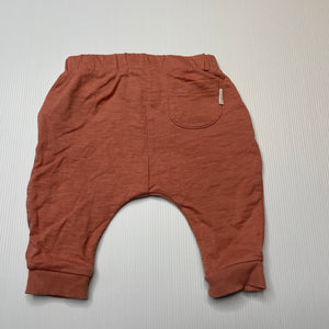 Girls Anko, organic cotton pants / bottoms, elasticated, EUC, size 000,  