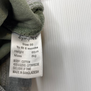 Boys Dymples, lightweight hooded jacket, EUC, size 00,  