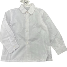 Load image into Gallery viewer, Boys Blue Sky, white lightweight long sleeve shirt, NEW, size 3,  