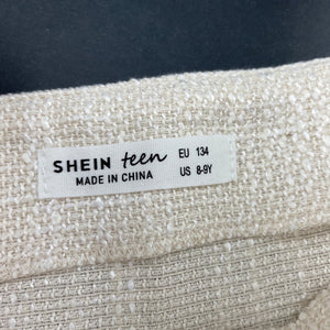 Girls SHEIN, woven cropped summer top, EUC, size 8-9,  