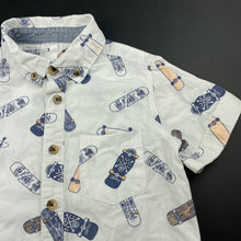 Load image into Gallery viewer, Boys Target, cotton short sleeve shirt, skateboards, EUC, size 3,  