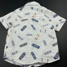 Load image into Gallery viewer, Boys Target, cotton short sleeve shirt, skateboards, EUC, size 3,  