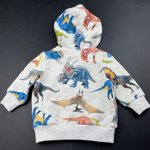 Load image into Gallery viewer, Boys Rock Your Baby, stretchy zip hoodie sweater, dinosaurs, NEW, size 00,  