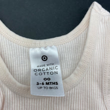 Load image into Gallery viewer, Girls Target, pink ribbed organic cotton singlet top, EUC, size 00,  
