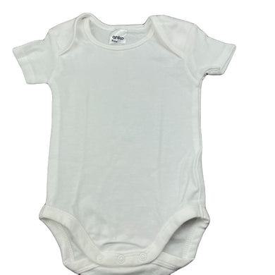 unisex Anko, soft cotton bodysuit / romper, EUC, size 0,  