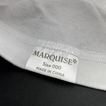 Load image into Gallery viewer, unisex Marquise, white cotton singlet top, FUC, size 000,  