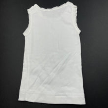 Load image into Gallery viewer, unisex Marquise, white cotton singlet top, FUC, size 000,  