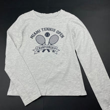 Load image into Gallery viewer, Girls Favourites, grey marle long sleeve t-shirt / top, GUC, size 9,  