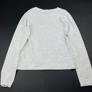 Girls Favourites, grey marle long sleeve t-shirt / top, GUC, size 9,  