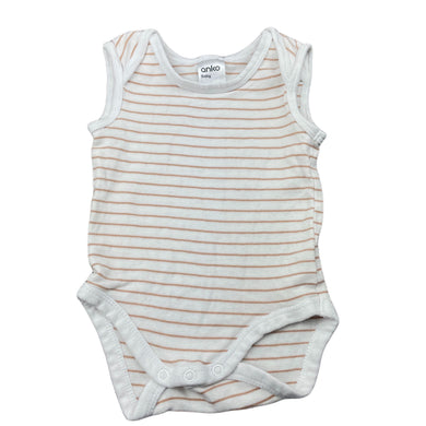 unisex Anko, soft cotton bodysuit / romper, GUC, size 00,  