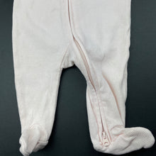 Load image into Gallery viewer, Girls Target, pink stretchy zip coverall / romper, EUC, size 000,  
