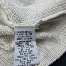 Load image into Gallery viewer, Girls Little Leona, metallic gold knit cardigan, GUC, size 4,  