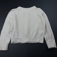 Load image into Gallery viewer, Girls Little Leona, metallic gold knit cardigan, GUC, size 4,  
