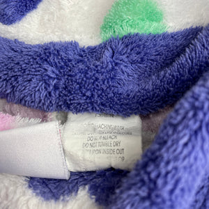 Girls Tweet Twoo, fleece dressing gown / bath robe, L: 47cm, GUC, size 1,  