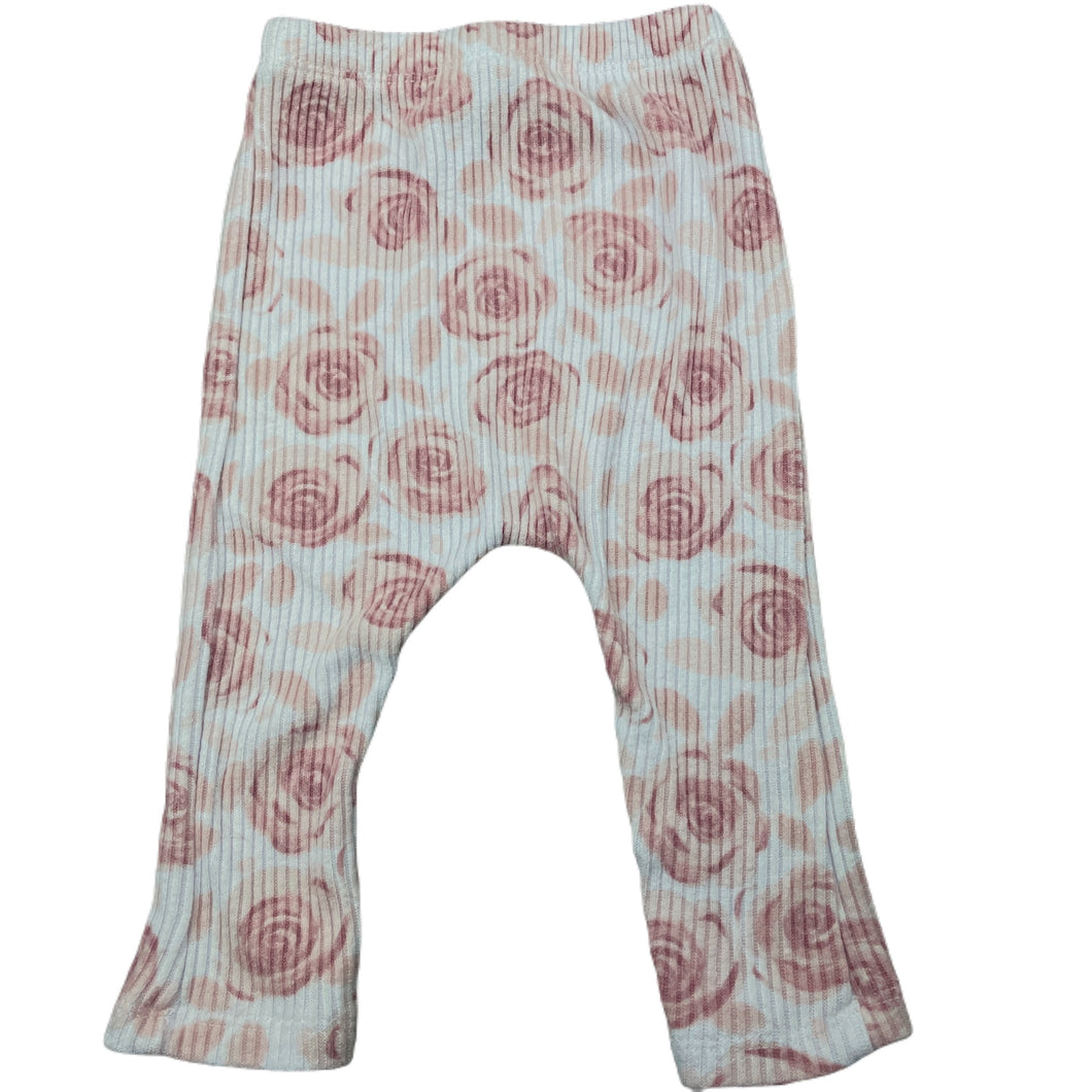 Girls Kyle & Deena, ribbed floral leggings / bottoms, GUC, size 00,  