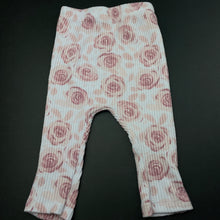Load image into Gallery viewer, Girls Kyle &amp; Deena, ribbed floral leggings / bottoms, GUC, size 00,  