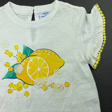 Load image into Gallery viewer, Girls Original Marines, lightweight cotton top, lemons, EUC, size 00,  