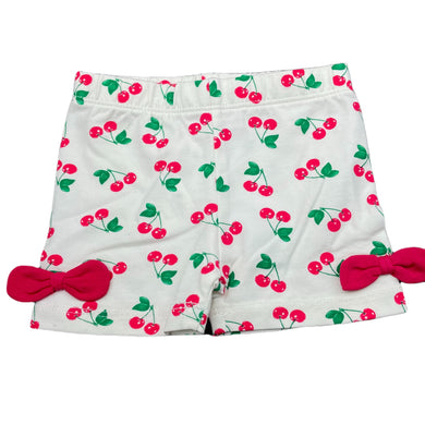Girls Original Marines, stretchy shorts, elasticated, cherries, EUC, size 00,  