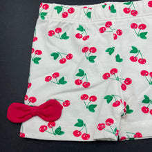 Load image into Gallery viewer, Girls Original Marines, stretchy shorts, elasticated, cherries, EUC, size 00,  