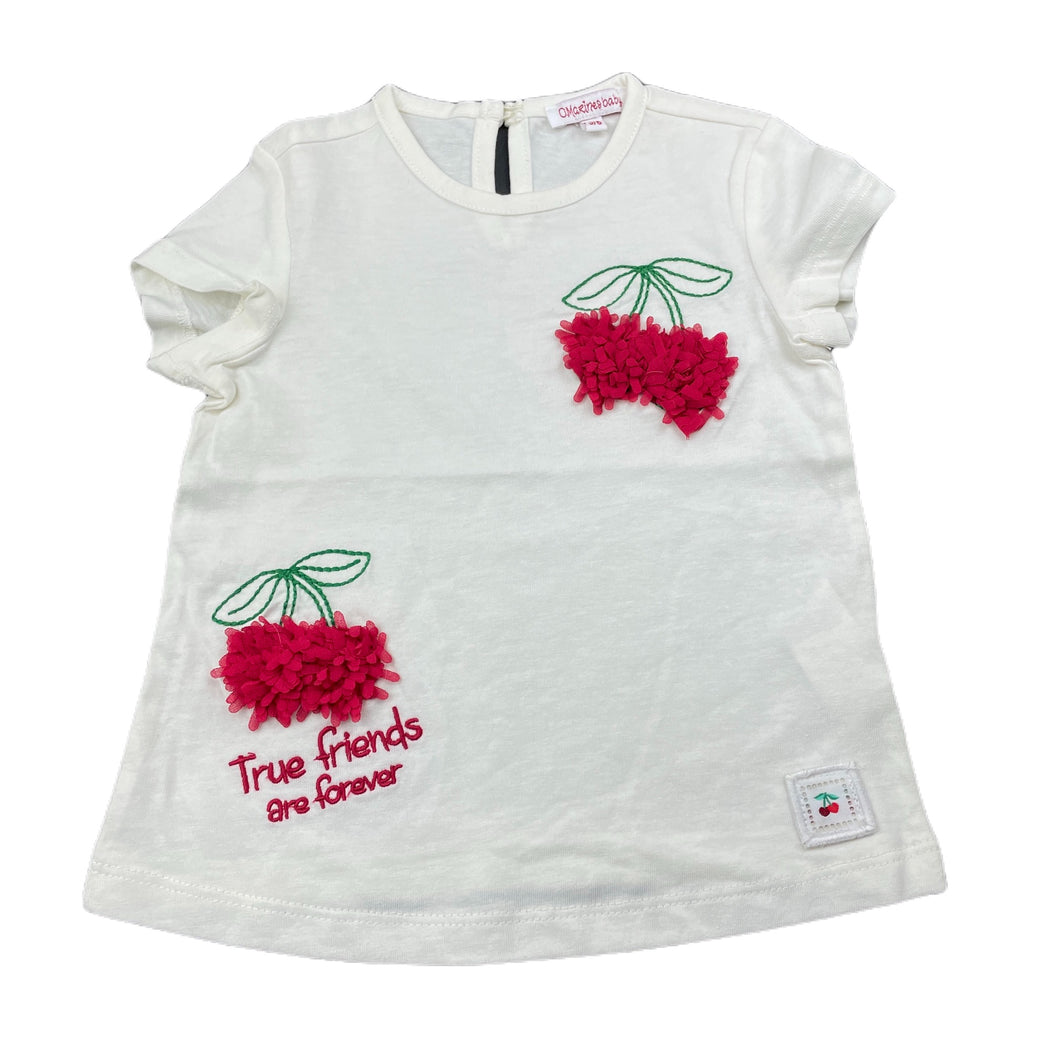 Girls Original Marines, embroidered cotton t-shirt / top, EUC, size 00,  