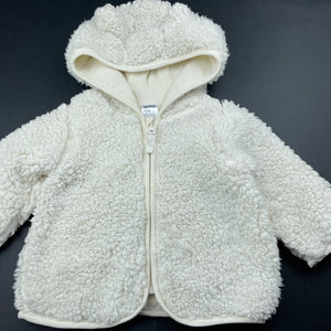 unisex Anko, lined fleece zip up hooded sweater, FUC, size 0,  