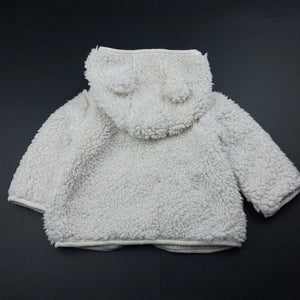 unisex Anko, lined fleece zip up hooded sweater, FUC, size 0,  