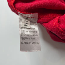 Load image into Gallery viewer, unisex LITTLE A &amp; LJ, red cotton romper, wash fade, FUC, size 000,  