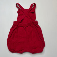 Load image into Gallery viewer, unisex LITTLE A &amp; LJ, red cotton romper, wash fade, FUC, size 000,  