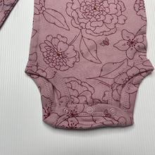 Load image into Gallery viewer, Girls Carters, floral cotton bodysuit / romper, EUC, size 0000,  