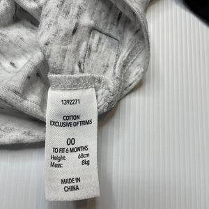 Boys Dymples, cotton hooded t-shirt / top, dinosaur, EUC, size 00,  