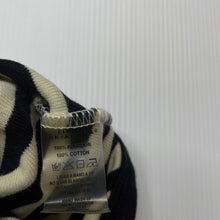 Load image into Gallery viewer, unisex LITTLE AKIABARA, striped cotton bodysuit / romper, GUC, size 00,  